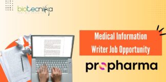 Medical Information Writer Job Opportunity