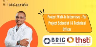 Project Walk-In Interviews - For Project Scientist I & Technical Officer