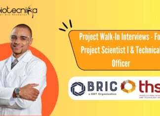 Project Walk-In Interviews - For Project Scientist I & Technical Officer