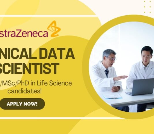 AstraZeneca Clinical Data Scientist Job for Lifescience candidates!
