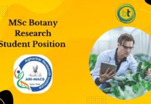 MSc Botany Research Student Position