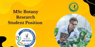 MSc Botany Research Student Position