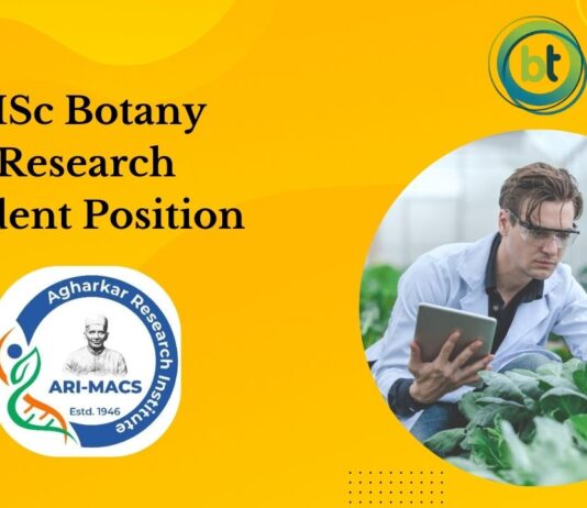 MSc Botany Research Student Position