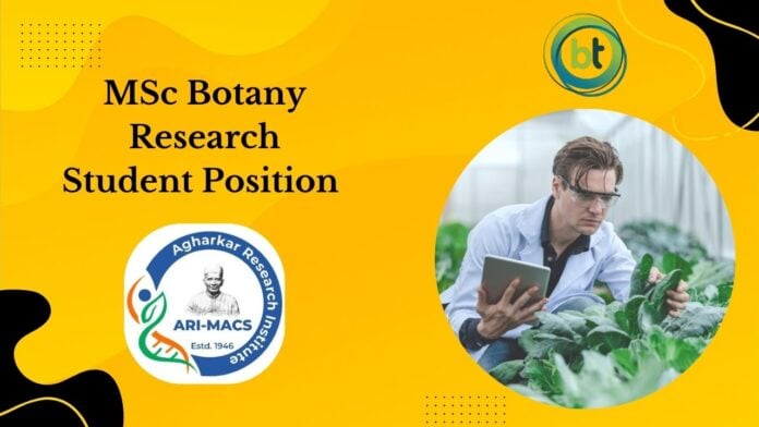 MSc Botany Research Student Position