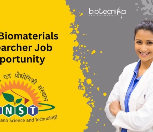 NanoBiomaterials Researcher Job Opportunity