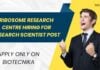 Ribosome Research Centre Hiring