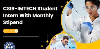 CSIR-IMTECH Student Intern With Monthly Stipend
