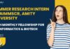 Summer Research Intern at AIMMSCR