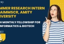 Summer Research Intern at AIMMSCR