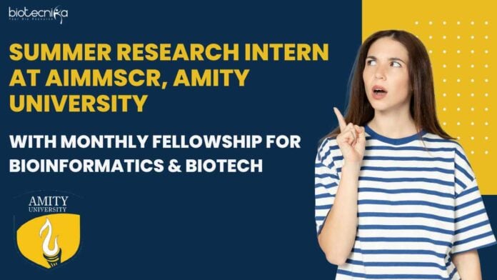 Summer Research Intern at AIMMSCR