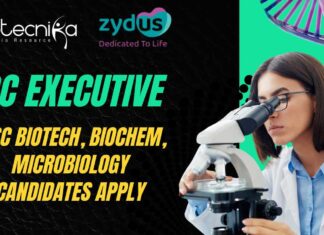 Quality Control Jobs at Zydus Ahmedabad