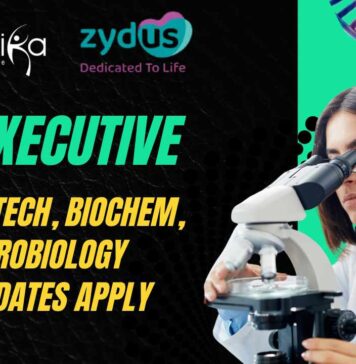 Quality Control Jobs at Zydus Ahmedabad