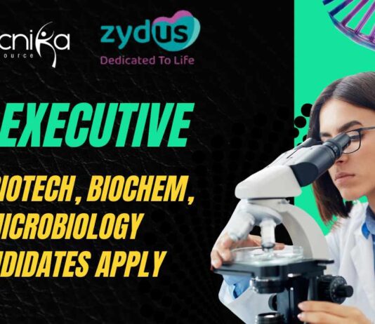 Quality Control Jobs at Zydus Ahmedabad