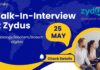 Walk-In-Interview at Zydus Life Sciences