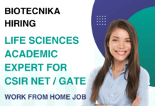Life Sciences Teaching Jobs at Biotecnika