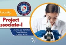 TMC Project Associate-I Vacancy – MSc Life Science Candidates Apply Now