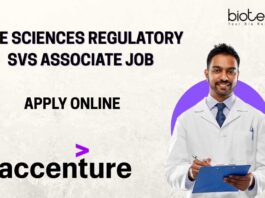  Accenture Life Sciences Regulatory Svs Associate Job