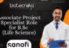 Associate Project Specialist Role