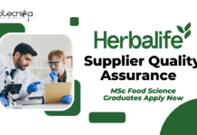 Quality Assurance Job at Herbalife – MSc Food Science Graduates Apply Now Supplier Quality Assurance Job at Herbalife – MSc Food Science Graduates Apply Now