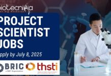 BRIC-THSTI Project Scientist Jobs – Apply by July 8, 2025