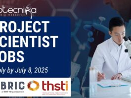 BRIC-THSTI Project Scientist Jobs – Apply by July 8, 2025