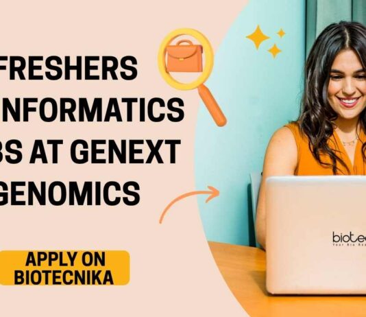 Freshers Bioinformatics Jobs at GeNext Genomics