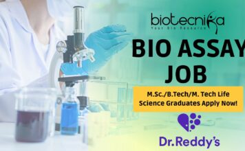 Bio Assay Job at Dr. Reddy’s – Apply Now in Visakhapatnam