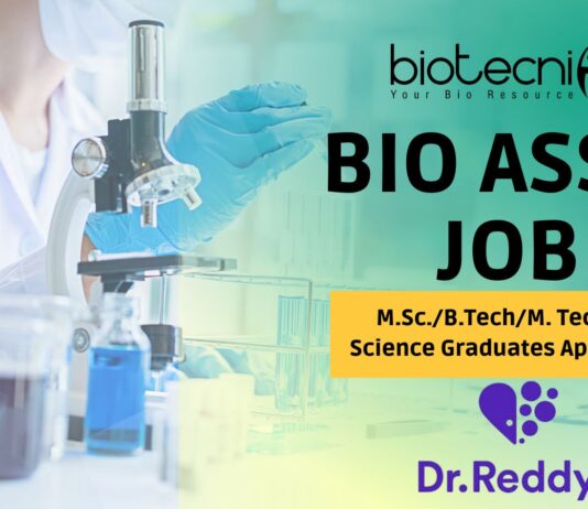 Bio Assay Job at Dr. Reddy’s – Apply Now in Visakhapatnam