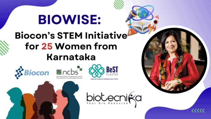 BioWISE Biocon’s STEM Initiative for 25 Women from Karnataka