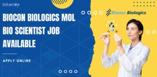 Biocon Biologics Mol Bio Scientist Job