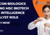 Biocon Biologics Hiring MSc Biotech