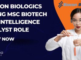 Biocon Biologics Hiring MSc Biotech