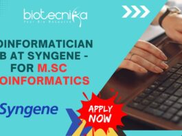 MSc bioinformatics jobs Bangalore - Bioinformatics job at Syngene