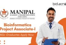 Bioinformatics Project Associate-I Role at MAHE | MSc Graduates Apply Now