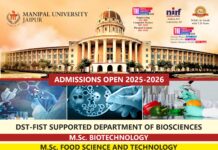 Manipal University Jaipur Admissions 2025