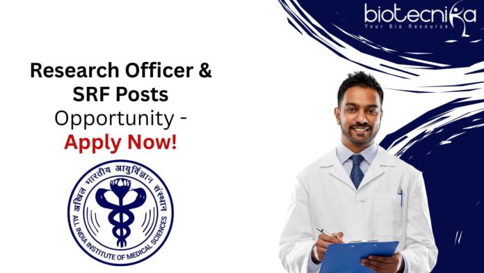 Research Officer & SRF Posts Opportunity - Apply Now!