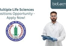 Multiple Life Sciences Positions Opportunity - Apply Now!