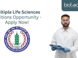 Multiple Life Sciences Positions Opportunity - Apply Now!