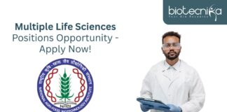 Multiple Life Sciences Positions Opportunity - Apply Now!