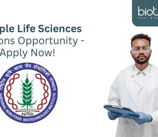 Multiple Life Sciences Positions Opportunity - Apply Now!