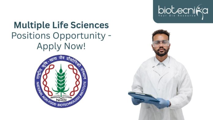 Multiple Life Sciences Positions Opportunity - Apply Now!