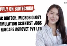 MSc Biotech Jobs Bangalore