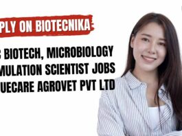 MSc Biotech Jobs Bangalore