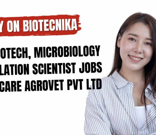 MSc Biotech Jobs Bangalore