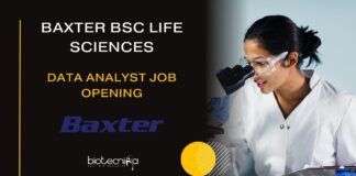 Baxter BSc Life Sciences Job Opening