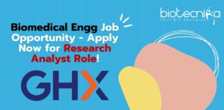 Biomedical Engg Job Opportunity - Apply Now for Research Analyst Role!