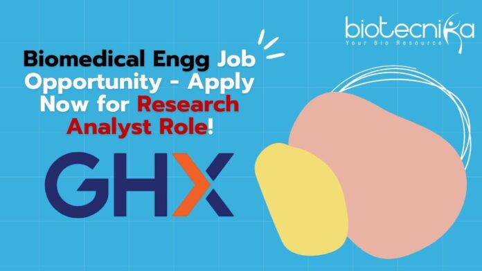 Biomedical Engg Job Opportunity - Apply Now for Research Analyst Role!