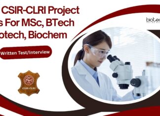 CLRI Biotech Project Jobs