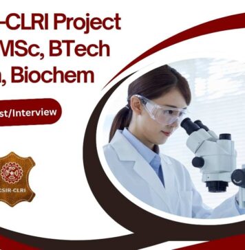 CLRI Biotech Project Jobs