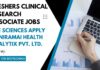 Freshers CRA Jobs For Life Sciences at NIRAMAI